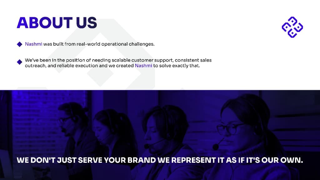 About us highlight from profile